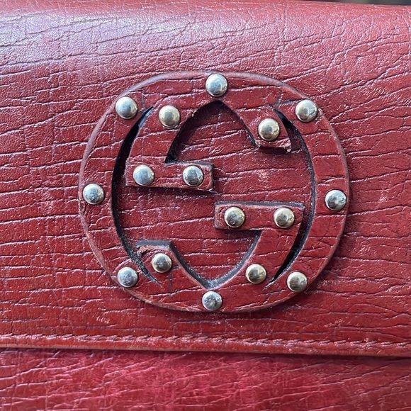 GUCCI CalfskinSoho Studded Wallet - Picture 7 of 15